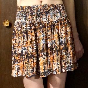 Abstract all over print skirt